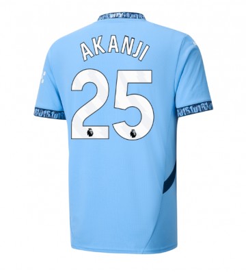 Manchester City Manuel Akanji #25 Primera Equipación 2024-25 Manga Corta